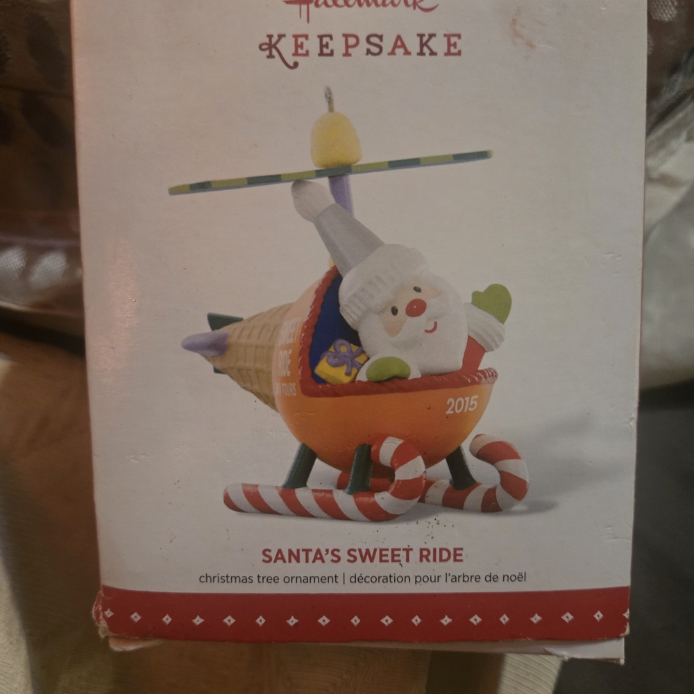 Hallmark Keepsake Santa's Sweet Ride Ornament - Orange and White